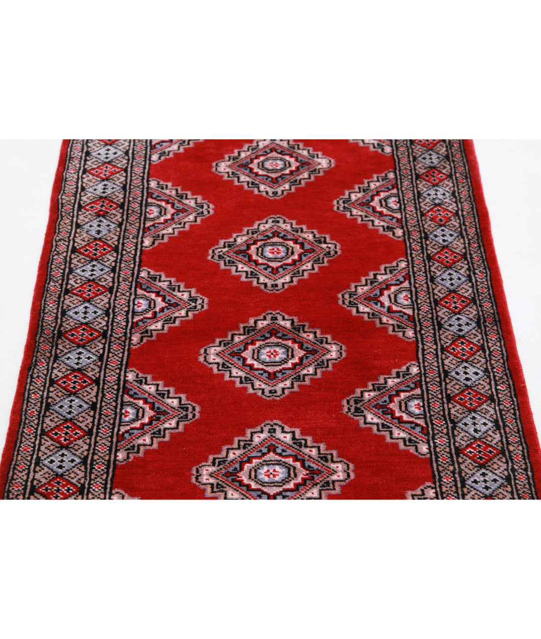 Bokhara 2'6'' X 4'2'' Hand-Knotted Wool Rug 2'6'' x 4'2'' (75 X 125) / Red / Blue