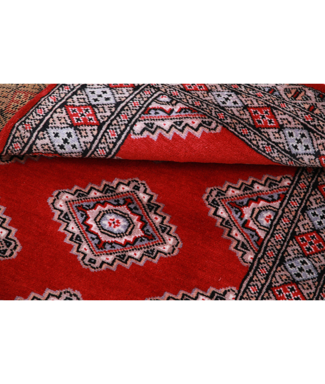 Bokhara 2'6'' X 4'2'' Hand-Knotted Wool Rug 2'6'' x 4'2'' (75 X 125) / Red / Blue