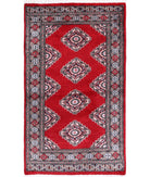 Bokhara 2'6'' X 4'2'' Hand-Knotted Wool Rug 2'6'' x 4'2'' (75 X 125) / Red / Blue