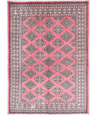 Bokhara 4'7'' X 6'5'' Hand-Knotted Wool Rug 4'7'' x 6'5'' (138 X 193) / Pink / Gold