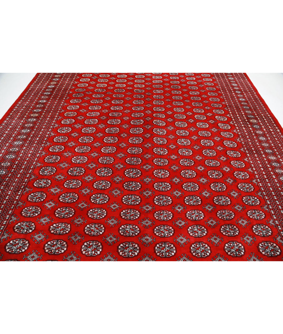 Bokhara 10'2'' X 14'5'' Hand-Knotted Wool Rug 10'2'' x 14'5'' (305 X 433) / Red / Taupe