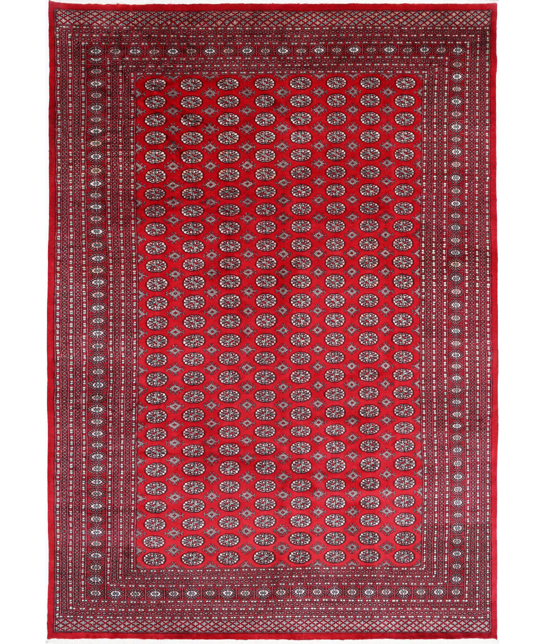 Bokhara 10'2'' X 14'5'' Hand-Knotted Wool Rug 10'2'' x 14'5'' (305 X 433) / Red / Taupe