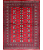 Bokhara 6'1'' X 8'7'' Hand-Knotted Wool Rug 6'1'' x 8'7'' (183 X 258) / Red / Black