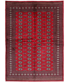 Bokhara 6'1'' X 8'7'' Hand-Knotted Wool Rug 6'1'' x 8'7'' (183 X 258) / Red / Black