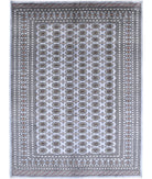 Bokhara 9'0'' X 12'2'' Hand-Knotted Wool Rug 9'0'' x 12'2'' (270 X 365) / Grey / Ivory