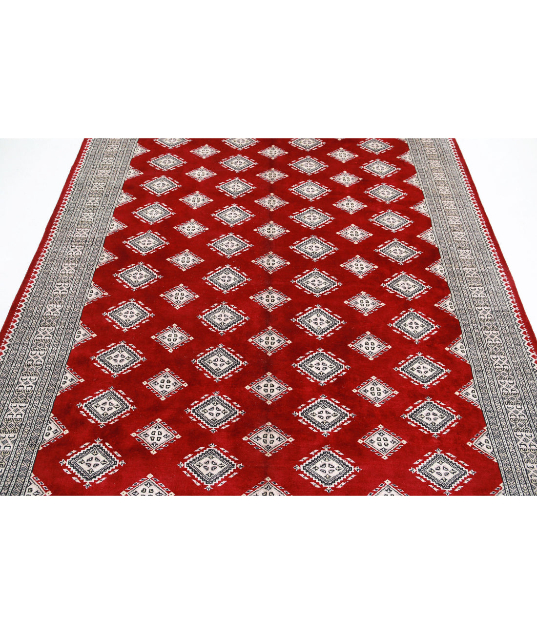 Bokhara 6'5'' X 9'9'' Hand-Knotted Wool Rug 6'5'' x 9'9'' (193 X 293) / Red / Taupe