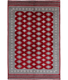 Bokhara 6'5'' X 9'9'' Hand-Knotted Wool Rug 6'5'' x 9'9'' (193 X 293) / Red / Taupe