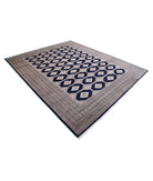 Bokhara 8'0'' X 9'9'' Hand-Knotted Wool Rug 8'0'' x 9'9'' (240 X 293) / Blue / Taupe