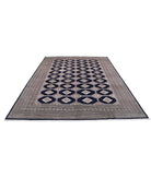 Bokhara 8'0'' X 9'9'' Hand-Knotted Wool Rug 8'0'' x 9'9'' (240 X 293) / Blue / Taupe