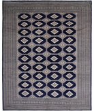 Bokhara 8'0'' X 9'9'' Hand-Knotted Wool Rug 8'0'' x 9'9'' (240 X 293) / Blue / Taupe