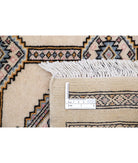 Bokhara 6'7'' X 8'8'' Hand-Knotted Wool Rug 6'7'' x 8'8'' (198 X 260) / Ivory / Black