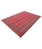 Bokhara 6'2'' X 8'9'' Hand-Knotted Wool Rug 6'2'' x 8'9'' (185 X 263) / Red / Black