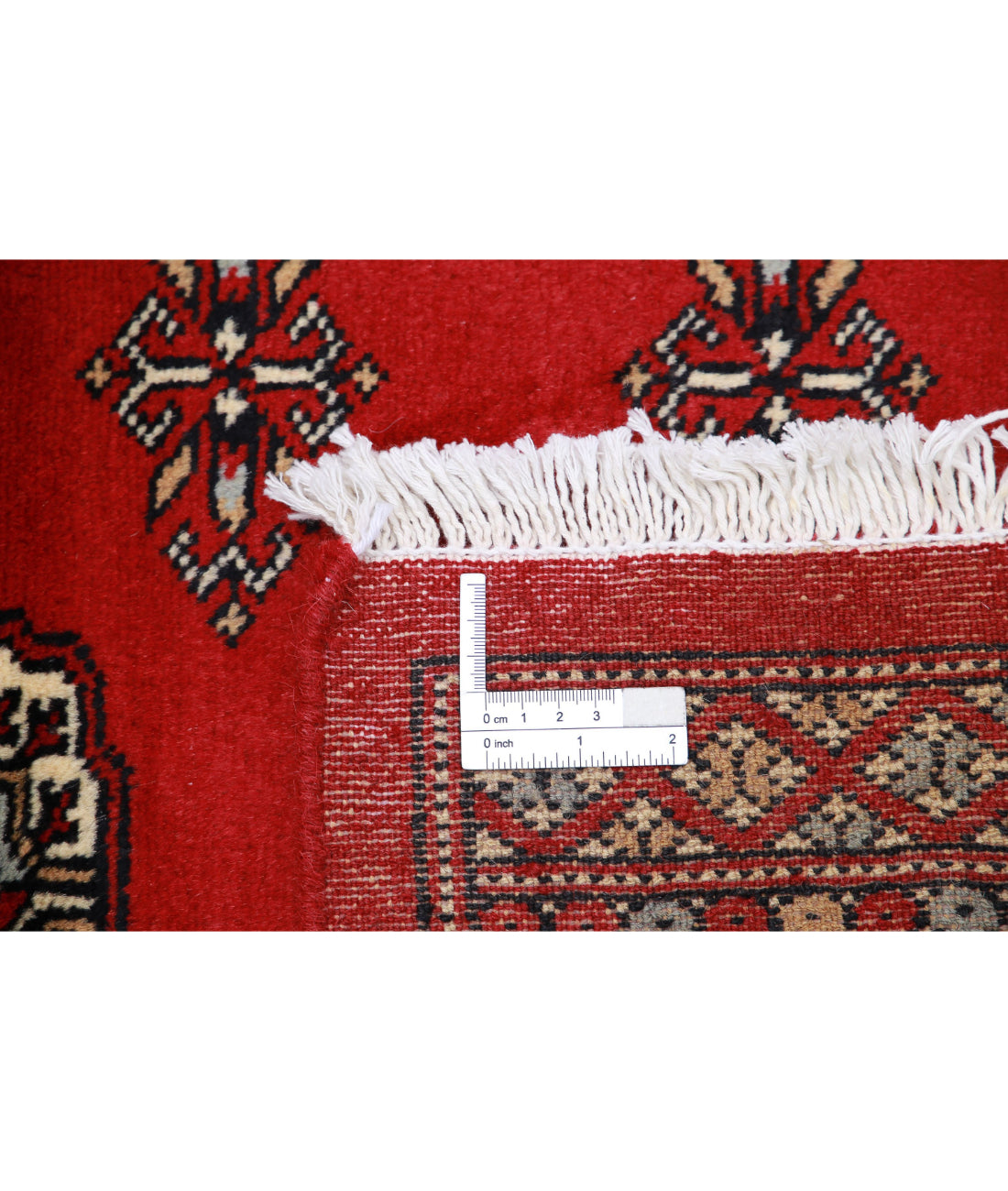 Bokhara 6'2'' X 8'9'' Hand-Knotted Wool Rug 6'2'' x 8'9'' (185 X 263) / Red / Black