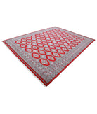 Bokhara 8'11'' X 11'7'' Hand-Knotted Wool Rug 8'11'' x 11'7'' (268 X 348) / Red / Blue