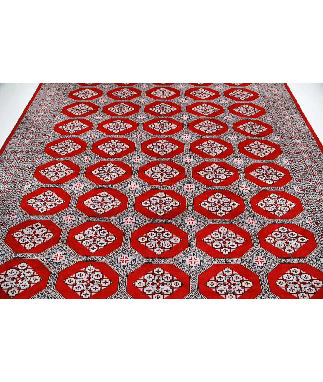 Bokhara 8'11'' X 11'7'' Hand-Knotted Wool Rug 8'11'' x 11'7'' (268 X 348) / Red / Blue