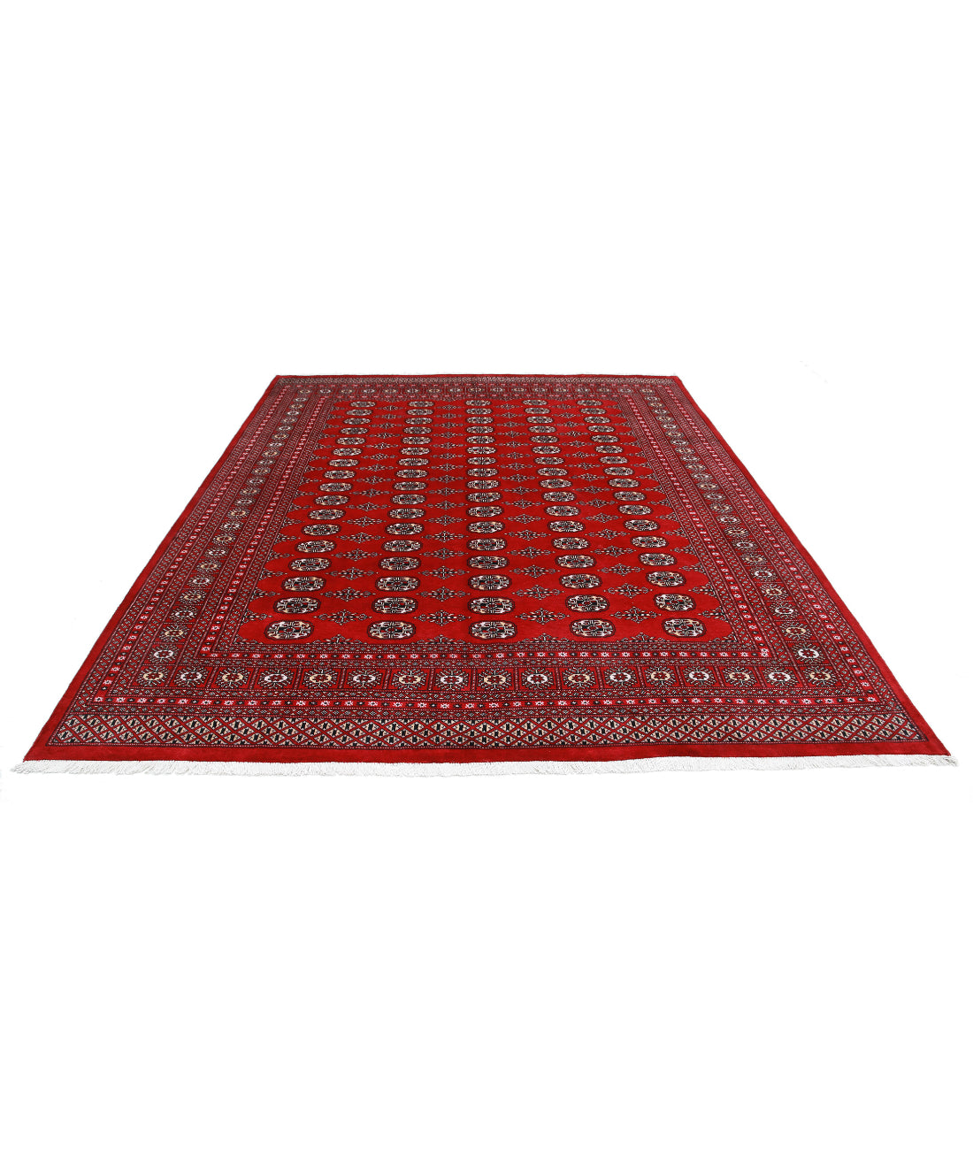 Bokhara 8'2'' X 10'0'' Hand-Knotted Wool Rug 8'2'' x 10'0'' (245 X 300) / Red / Black