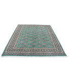 Bokhara 6'10'' X 7'9'' Hand-Knotted Wool Rug 6'10'' x 7'9'' (205 X 233) / Green / Taupe