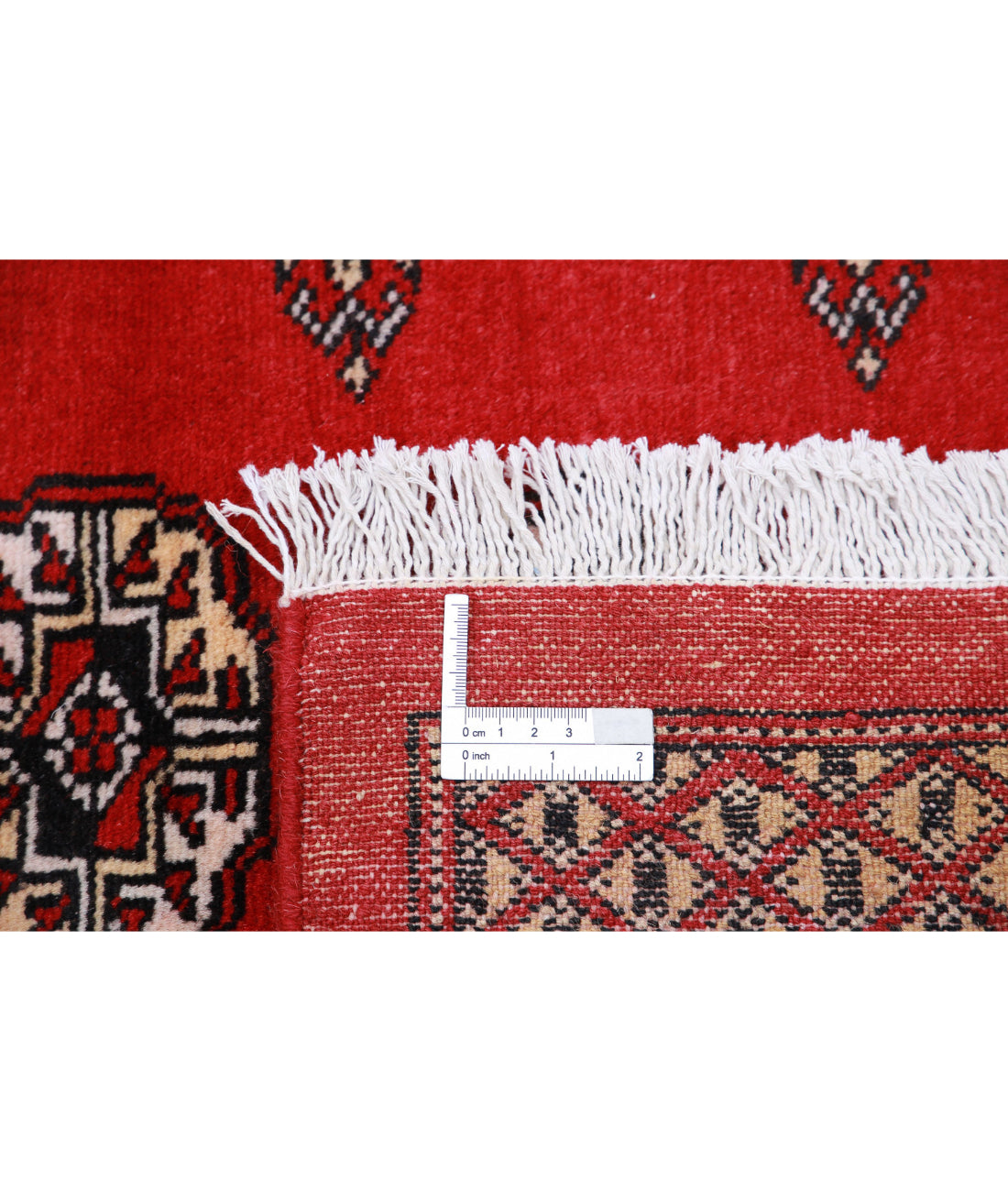 Bokhara 9'0'' X 11'7'' Hand-Knotted Wool Rug 9'0'' x 11'7'' (270 X 348) / Red / Black