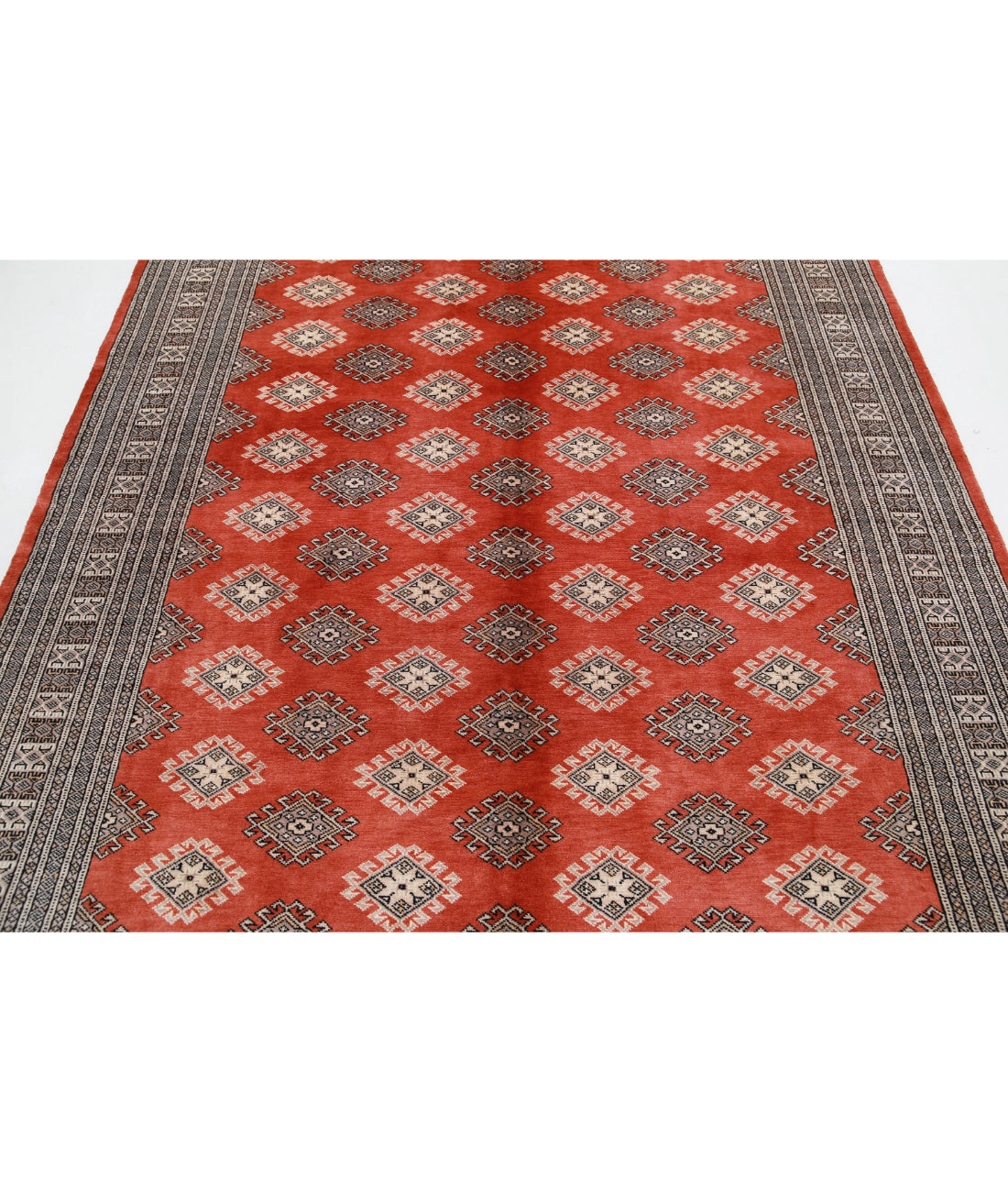 Bokhara 6'6'' X 10'0'' Hand-Knotted Wool Rug 6'6'' x 10'0'' (195 X 300) / Rust / Taupe