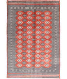 Bokhara 6'6'' X 10'0'' Hand-Knotted Wool Rug 6'6'' x 10'0'' (195 X 300) / Rust / Taupe