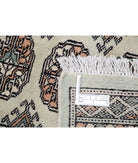 Bokhara 2'11'' X 5'0'' Hand-Knotted Wool Rug 2'11'' x 5'0'' (88 X 150) / Grey / Ivory