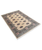 Bokhara 4'1'' X 5'10'' Hand-Knotted Wool Rug 4'1'' x 5'10'' (123 X 175) / Ivory / Beige