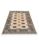 Bokhara 4'1'' X 5'10'' Hand-Knotted Wool Rug 4'1'' x 5'10'' (123 X 175) / Ivory / Beige