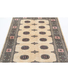 Bokhara 4'1'' X 5'10'' Hand-Knotted Wool Rug 4'1'' x 5'10'' (123 X 175) / Ivory / Beige