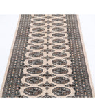 Bokhara 2'6'' X 8'0'' Hand-Knotted Wool Rug 2'6'' x 8'0'' (75 X 240) / Ivory / Ivory