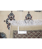 Bokhara 6'1'' X 8'4'' Hand-Knotted Wool Rug 6'1'' x 8'4'' (183 X 250) / Ivory / Black