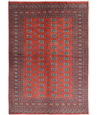 Bokhara 6'1'' X 8'10'' Hand-Knotted Wool Rug 6'1'' x 8'10'' (183 X 265) / Rust / Ivory