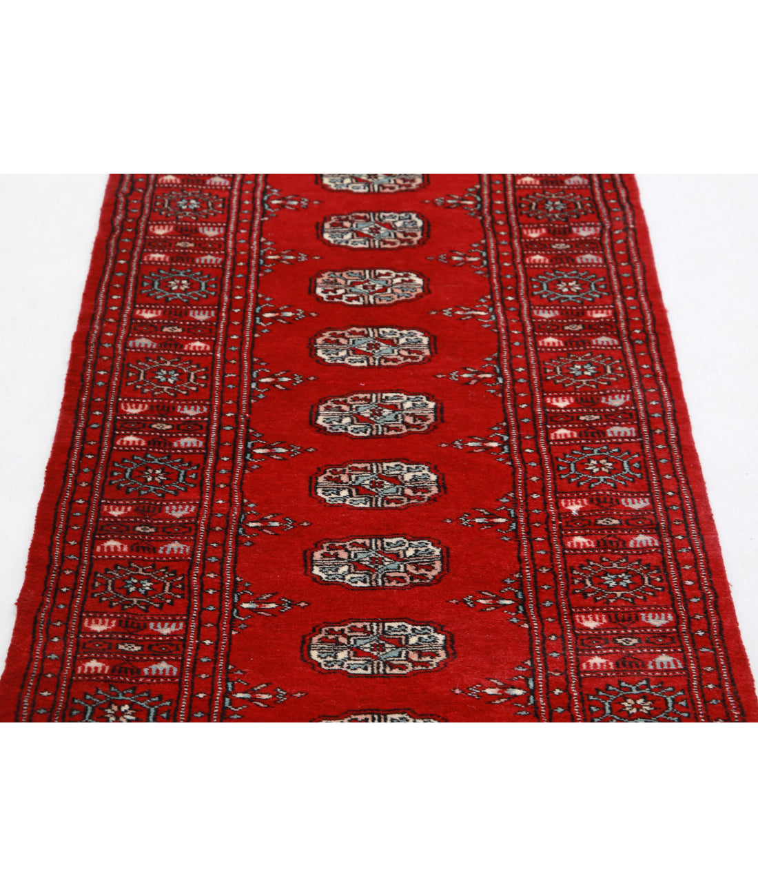 Bokhara 2'6'' X 5'6'' Hand-Knotted Wool Rug 2'6'' x 5'6'' (75 X 165) / Red / Black