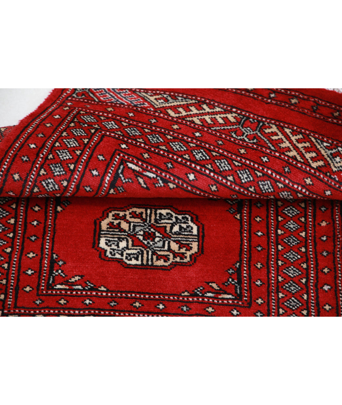 Bokhara 1'11'' X 3'2'' Hand-Knotted Wool Rug 1'11'' x 3'2'' (58 X 95) / Red / Red