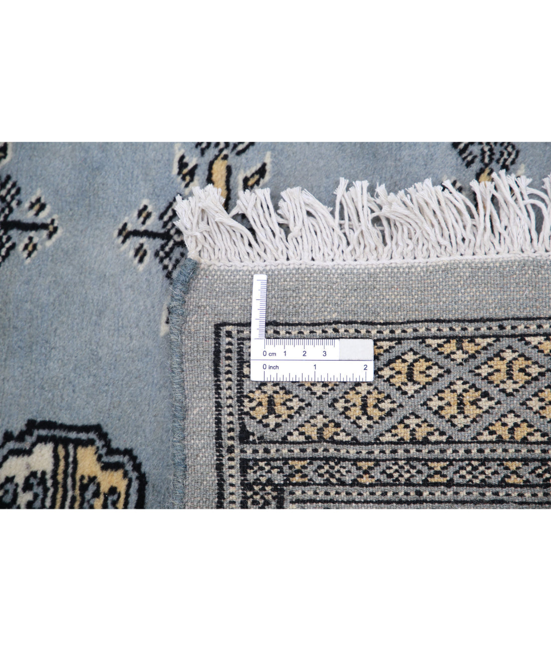 Bokhara 6'7'' X 9'5'' Hand-Knotted Wool Rug 6'7'' x 9'5'' (198 X 283) / Grey / Ivory