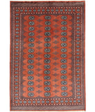 Bokhara 6'1'' X 9'0'' Hand-Knotted Wool Rug 6'1'' x 9'0'' (183 X 270) / Rust / Black