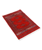 Bokhara 2'1'' X 3'0'' Hand-Knotted Wool Rug 2'1'' x 3'0'' (63 X 90) / Red / Black