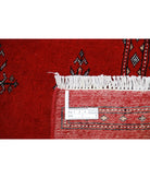 Bokhara 2'1'' X 3'0'' Hand-Knotted Wool Rug 2'1'' x 3'0'' (63 X 90) / Red / Black