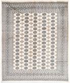 Bokhara 8'0'' X 9'4'' Hand-Knotted Wool Rug 8'0'' x 9'4'' (240 X 280) / Ivory / Black