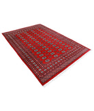 Bokhara 6'0'' X 8'5'' Hand-Knotted Wool Rug 6'0'' x 8'5'' (180 X 253) / Red / Black