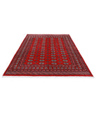 Bokhara 6'0'' X 8'5'' Hand-Knotted Wool Rug 6'0'' x 8'5'' (180 X 253) / Red / Black