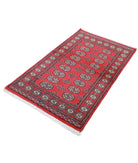 Bokhara 3'0'' X 4'10'' Hand-Knotted Wool Rug 3'0'' x 4'10'' (90 X 145) / Red / Red