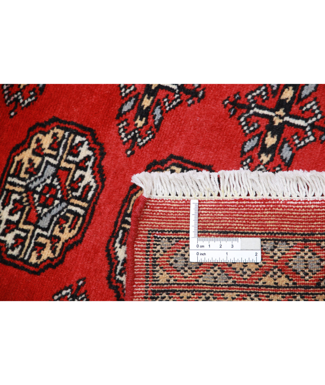 Bokhara 3'0'' X 4'10'' Hand-Knotted Wool Rug 3'0'' x 4'10'' (90 X 145) / Red / Red