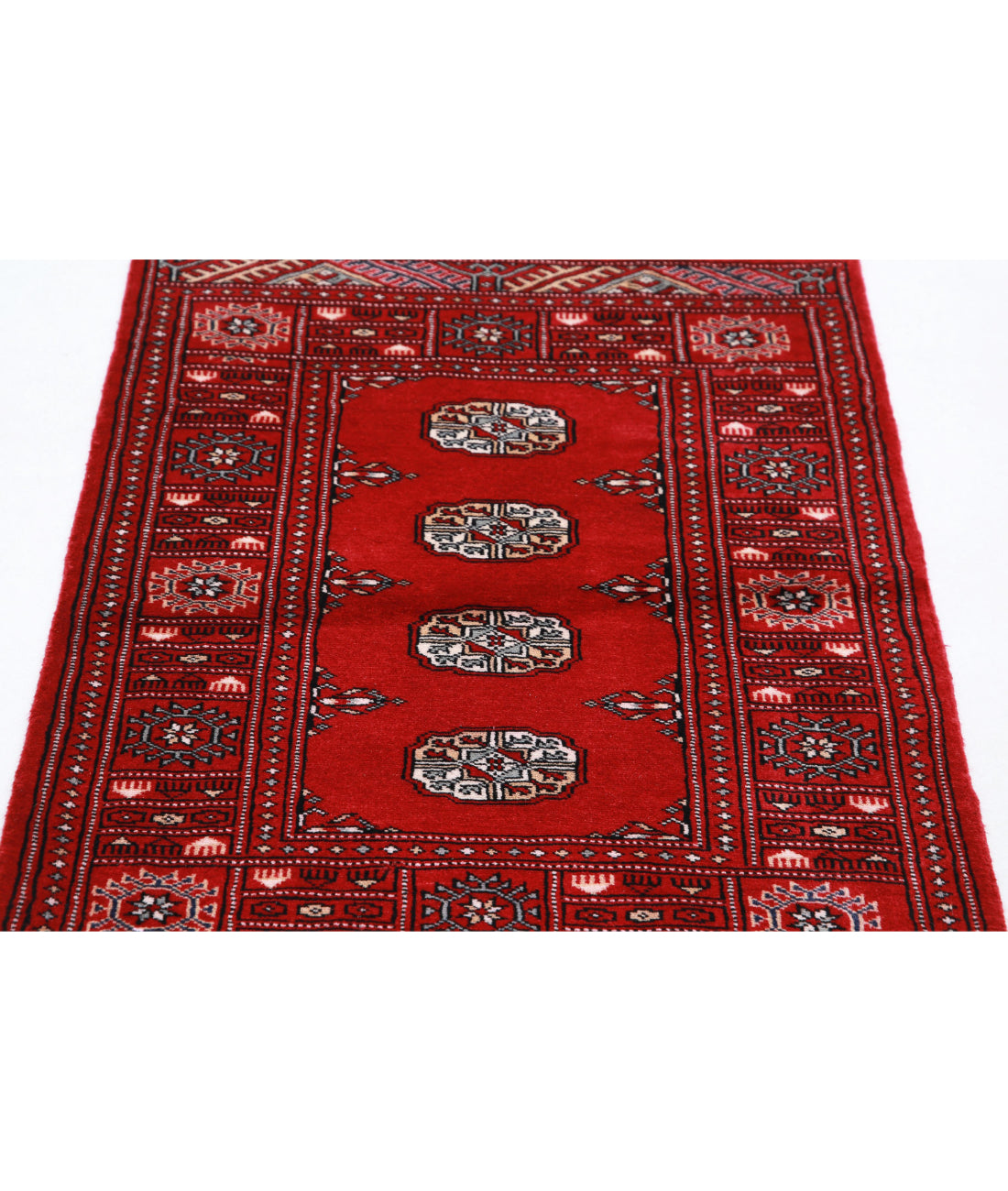 Bokhara 2'6'' X 4'1'' Hand-Knotted Wool Rug 2'6'' x 4'1'' (75 X 123) / Red / Red