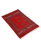 Bokhara 2'0'' X 3'0'' Hand-Knotted Wool Rug 2'0'' x 3'0'' (60 X 90) / Red / Red