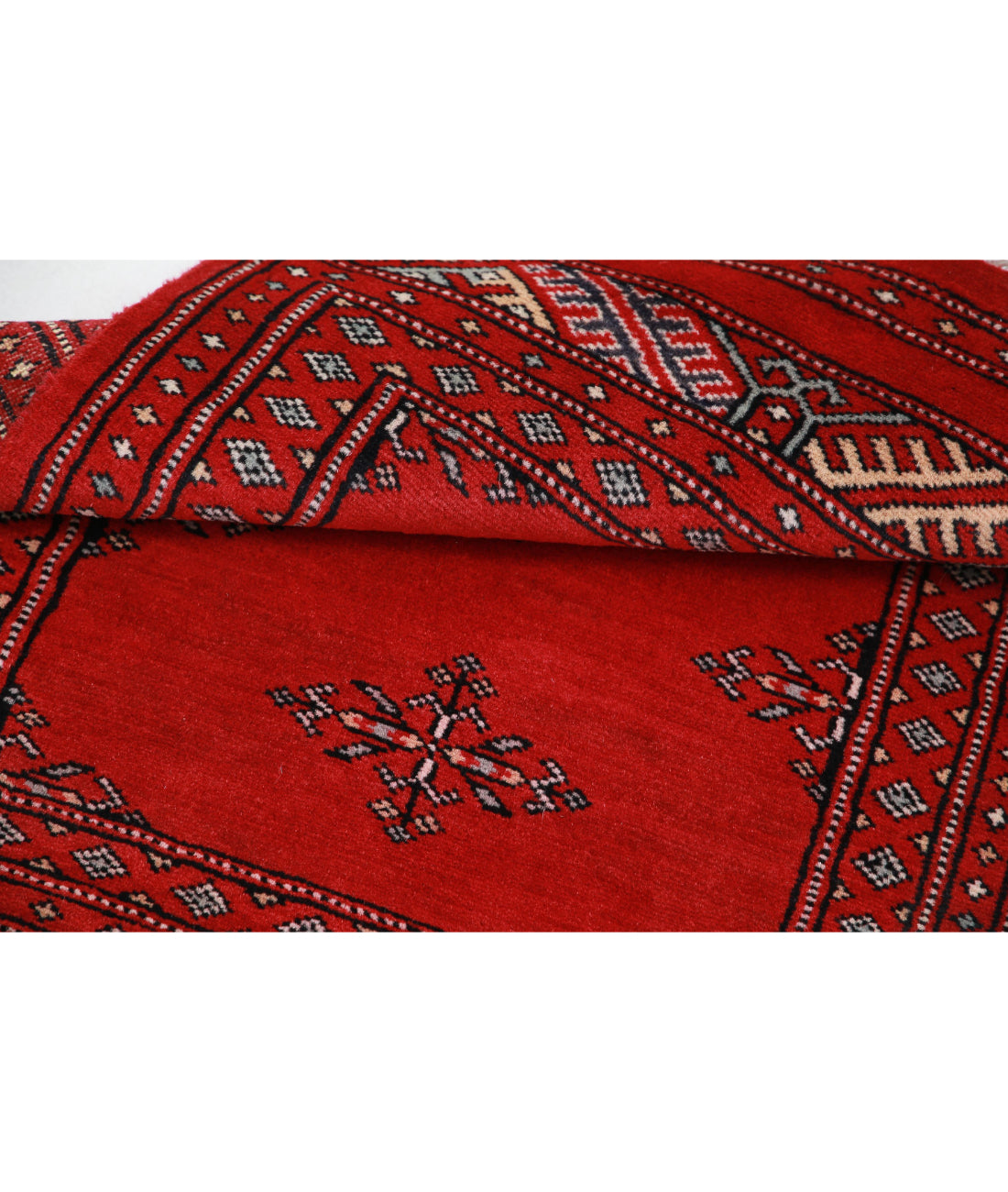 Bokhara 2'0'' X 3'0'' Hand-Knotted Wool Rug 2'0'' x 3'0'' (60 X 90) / Red / Red