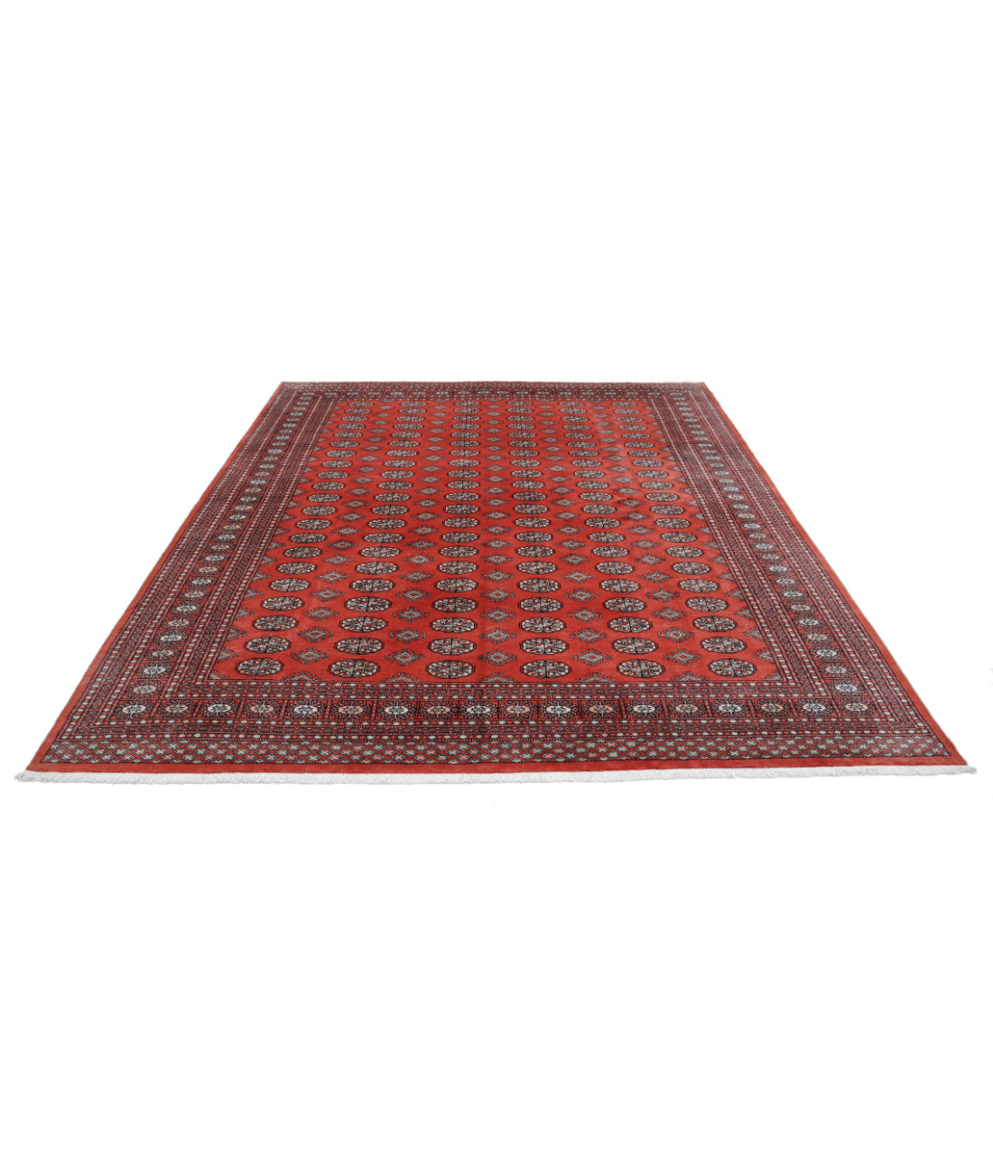 Bokhara 8'1'' X 10'1'' Hand-Knotted Wool Rug 8'1'' x 10'1'' (243 X 303) / Rust / Ivory