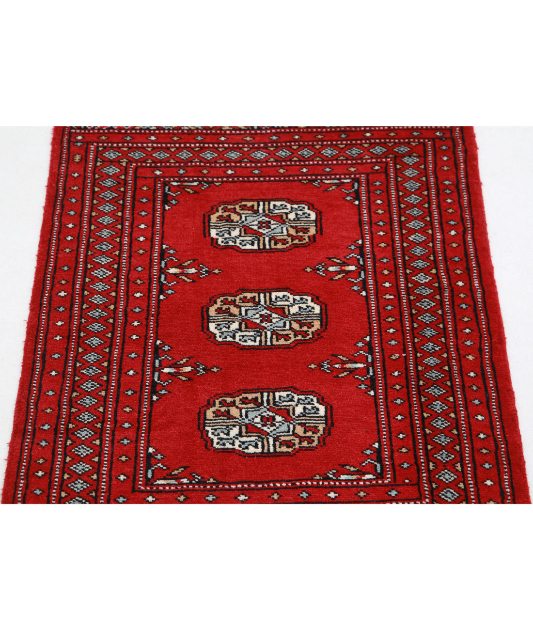 Bokhara 2'0'' X 3'2'' Hand-Knotted Wool Rug 2'0'' x 3'2'' (60 X 95) / Red / Red