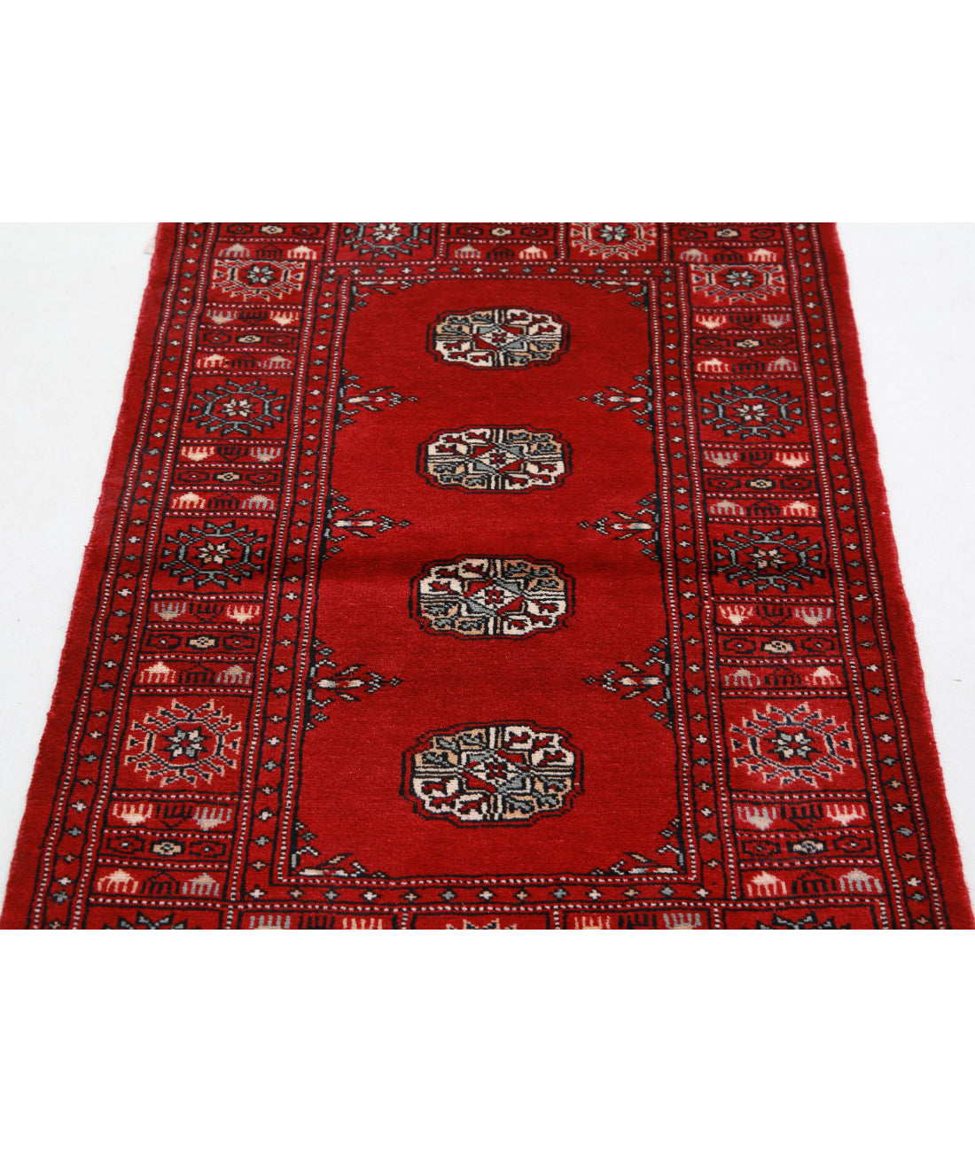 Bokhara 2'6'' X 4'10'' Hand-Knotted Wool Rug 2'6'' x 4'10'' (75 X 145) / Red / Red