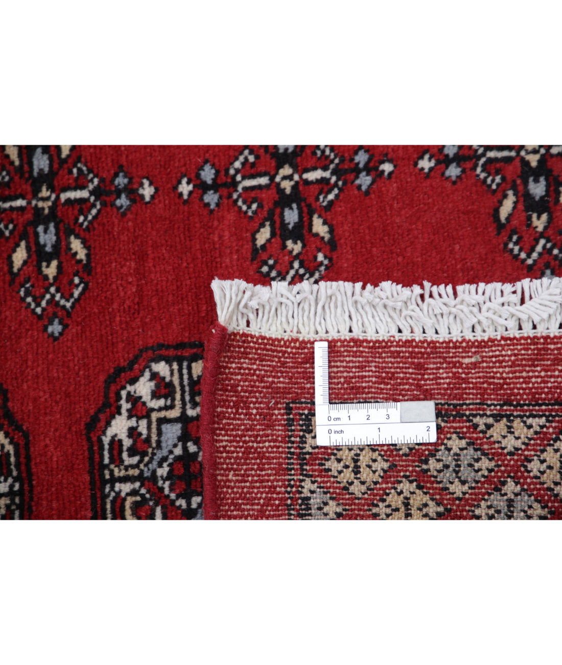 Bokhara 8'0'' X 10'1'' Hand-Knotted Wool Rug 8'0'' x 10'1'' (240 X 303) / Red / Ivory