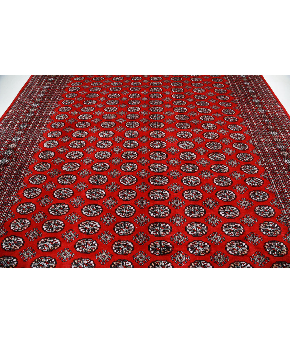 Bokhara 9'11'' X 13'8'' Hand-Knotted Wool Rug 9'11'' x 13'8'' (298 X 410) / Red / Taupe